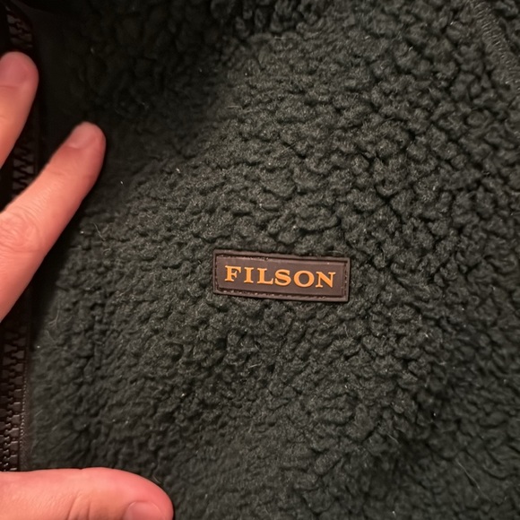 Filson Men’s Sherpa Fleece size small, color fir - Picture 2 of 3